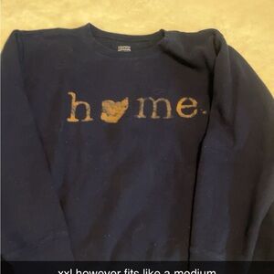 Hanes Navy Blue Home Graphic Sweatshirt